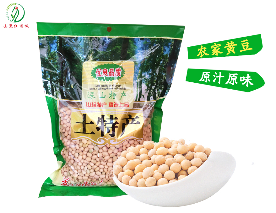 紫金特产  农家黄豆500g